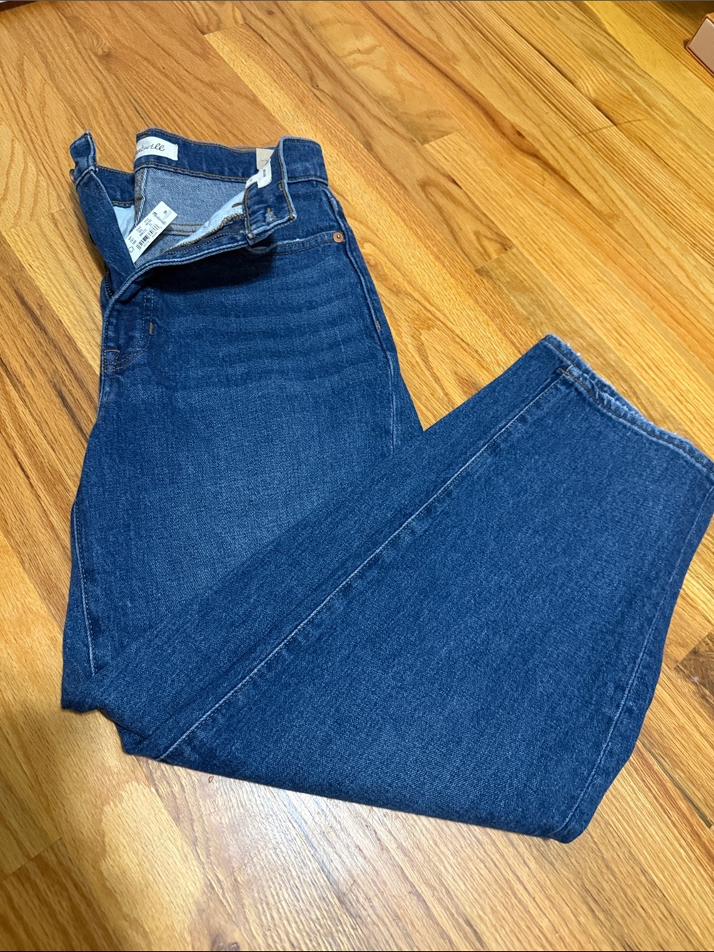 Madewell Men's Straight-Leg Denim Jeans in Deep Blue